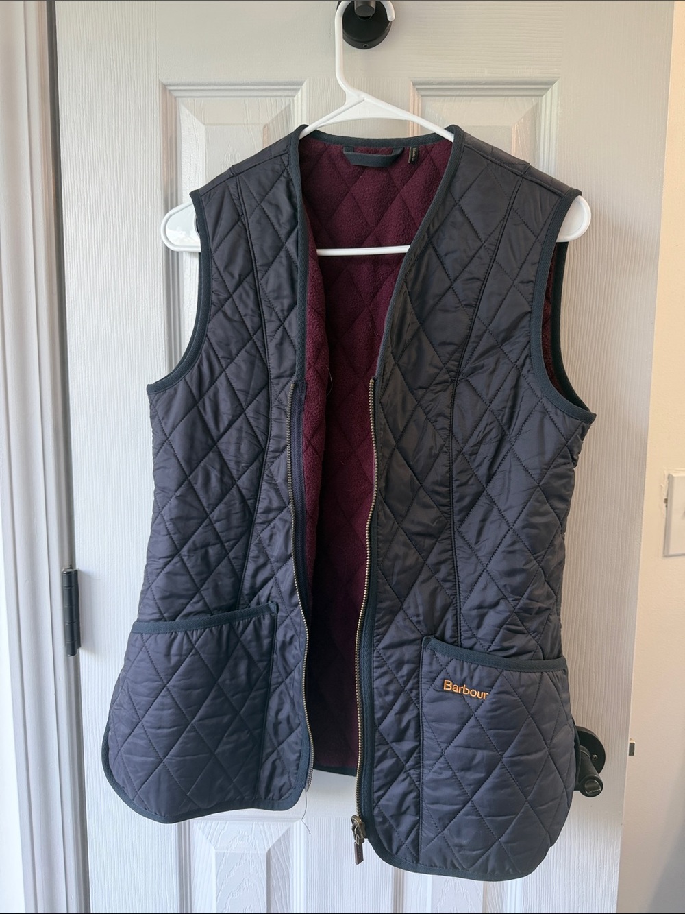 Barbour Navy Quilted Vest